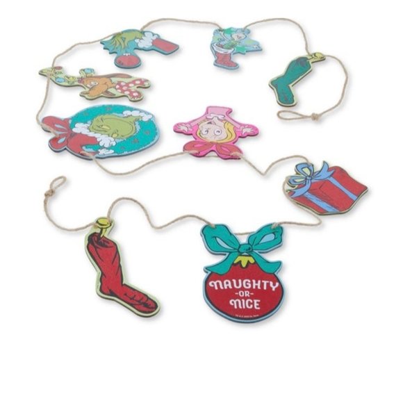 Dr. Seuss The Grinch Who Stole Christmas Garland 8 FT - Picture 7 of 8